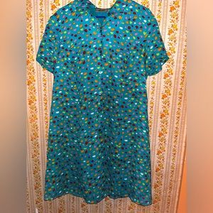 Kathy Lee polka dot summer dress button down